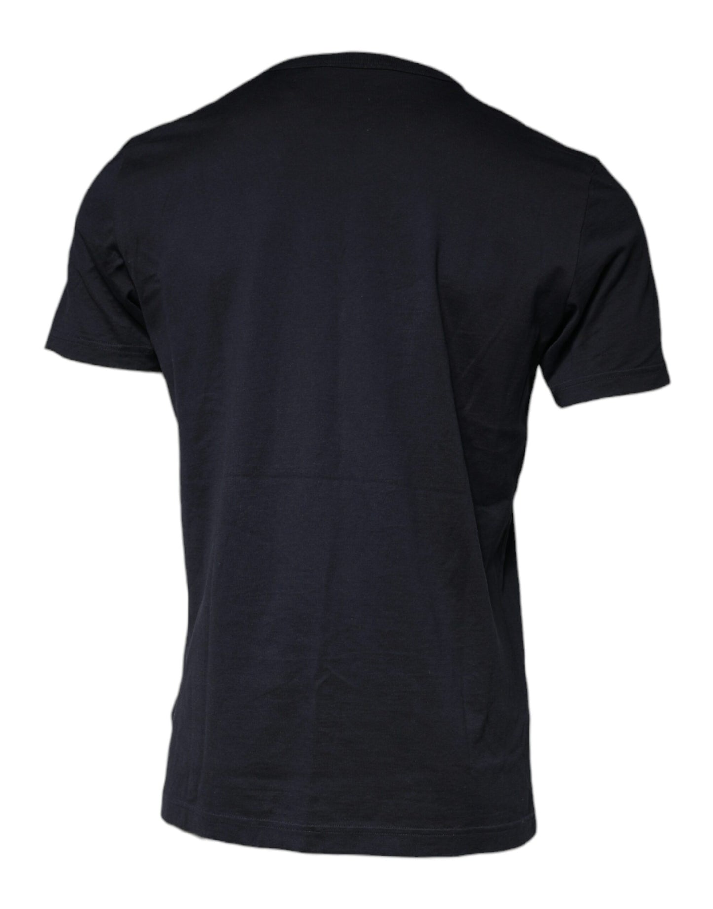 Dolce & Gabbana Black Graphic Print Cotton Crew Neck T-shirt by Dolce & Gabbana