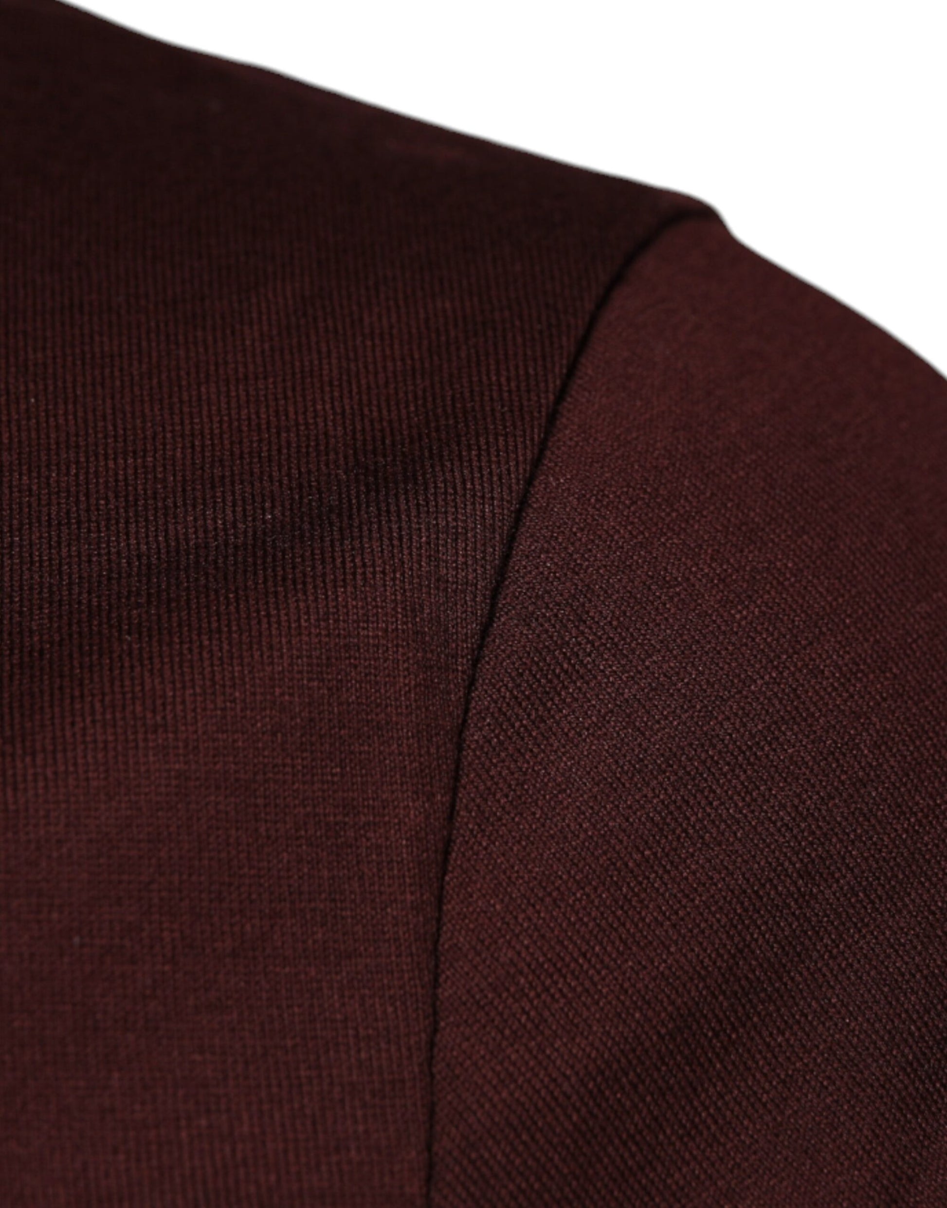 Dolce & Gabbana Maroon DG Logo Cotton Crew Neck T-shirt by Dolce & Gabbana