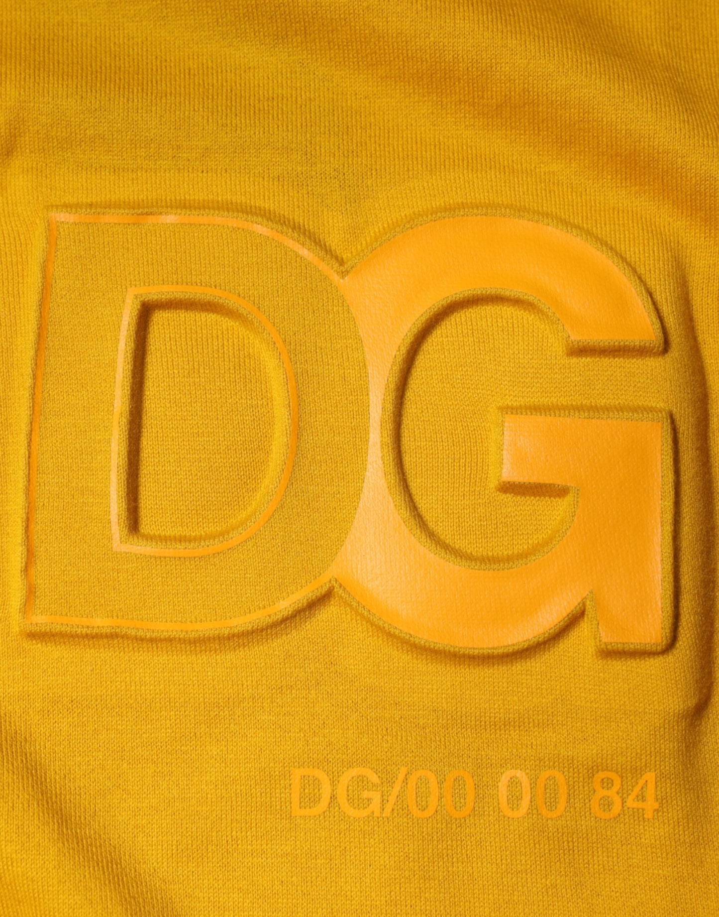 Dolce & Gabbana Mustard Embossed Logo Crew Neck T-shirt by Dolce & Gabbana