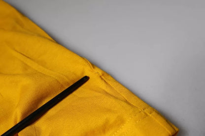 Dolce & Gabbana Mustard Embossed Logo Crew Neck T-shirt by Dolce & Gabbana