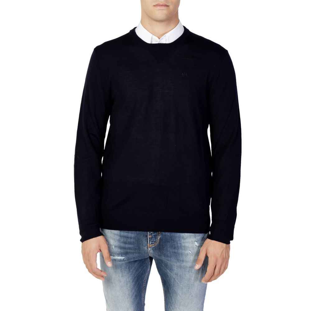 Armani Exchange 8NZM3A ZM8AZ Wol Trui Blauw Elegant Pasvorm