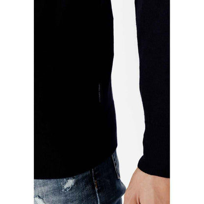 Armani Exchange 8NZM3A ZM8AZ Wol Trui Blauw Elegant Pasvorm