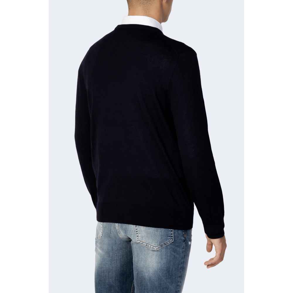 Armani Exchange 8NZM3A ZM8AZ Wol Trui Blauw Elegant Pasvorm