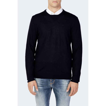 Armani Exchange 8NZM3A ZM8AZ Wol Trui Blauw Elegant Pasvorm