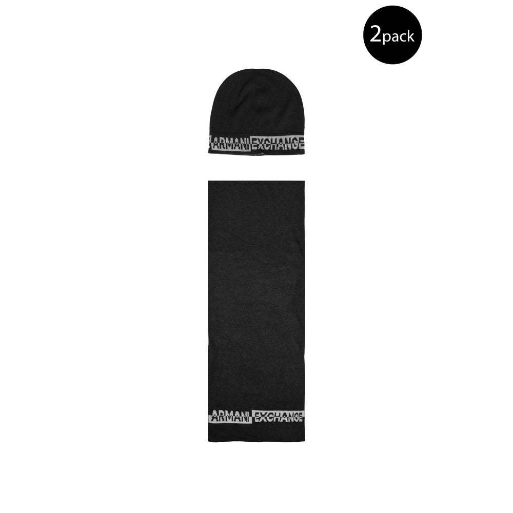 Armani Exchange Black Polyamide Scarf by Armani Exchange