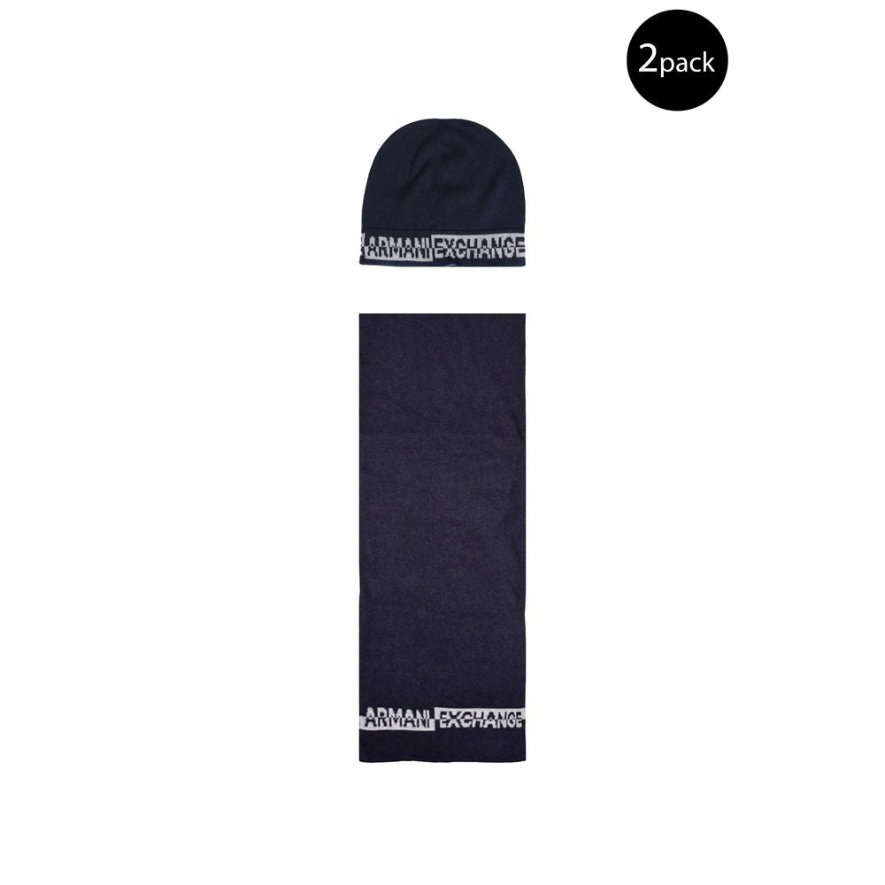 Armani Exchange Blue Polyamide Scarf by Armani Exchange