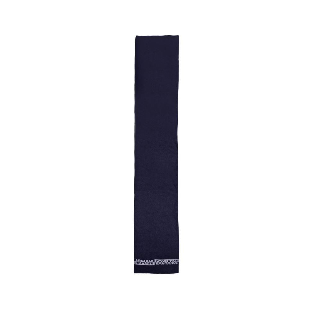 Armani Exchange Blue Polyamide Scarf by Armani Exchange