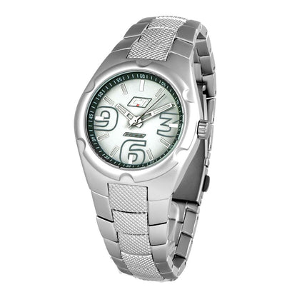 Montre Chronotech en polycarbonate argenté