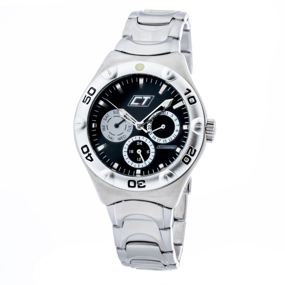 Montre Chronotech en acier inoxydable gris