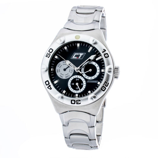 Montre Chronotech en acier inoxydable gris