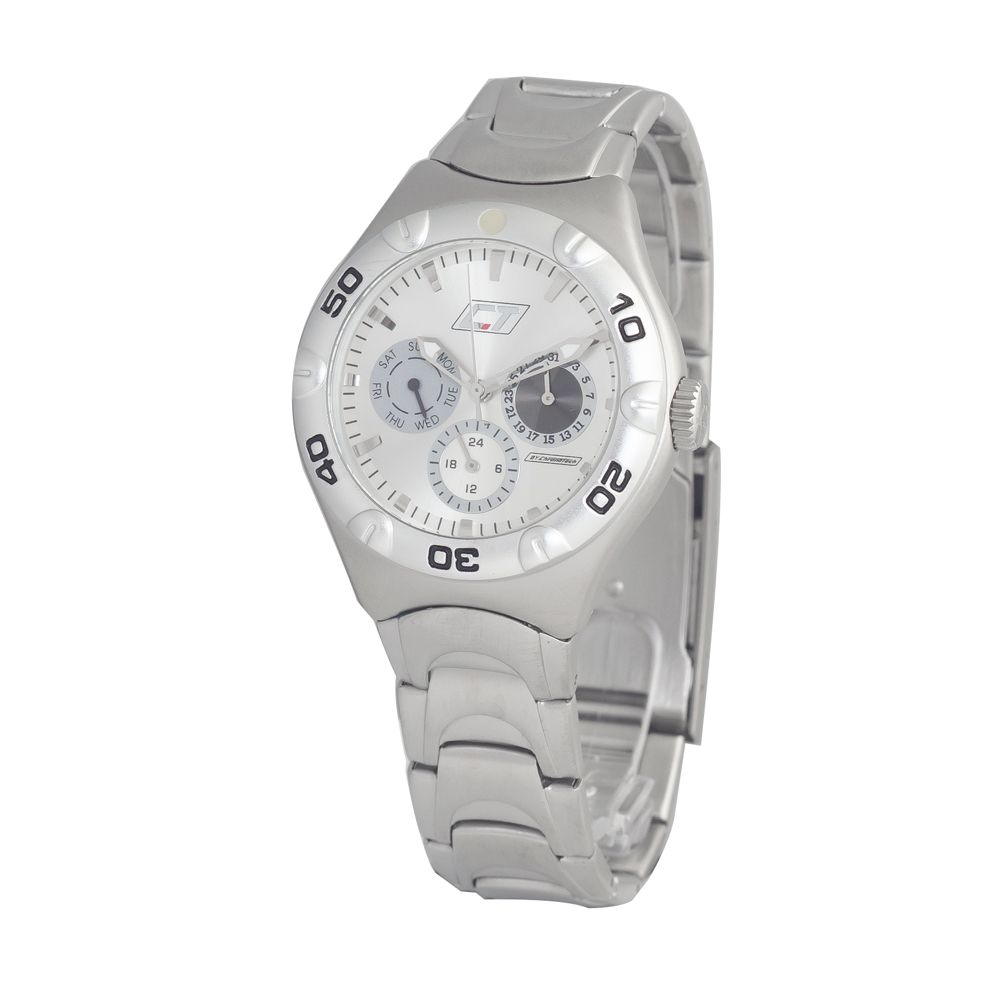 Montre Chronotech en acier inoxydable argenté