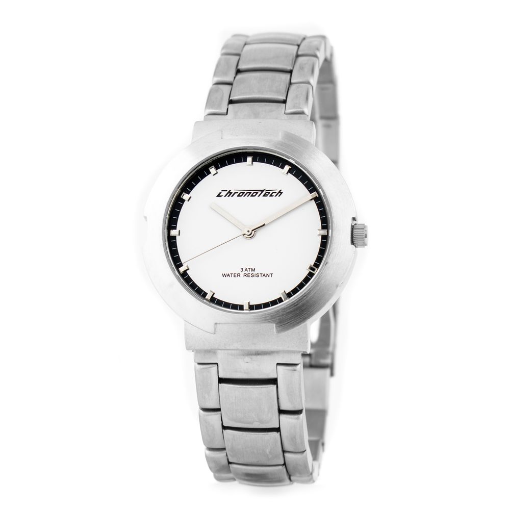 Chronotech Silver Stainless Steel Watch by Chronotech
