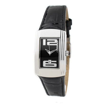 Montre Chronotech en cuir noir
