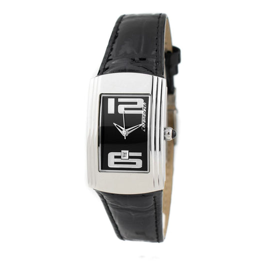 Montre Chronotech en cuir noir