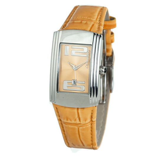 Montre Chronotech en cuir orange