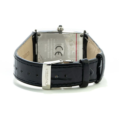 Montre Chronotech en cuir noir