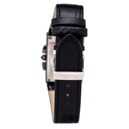 Montre Chronotech en cuir noir