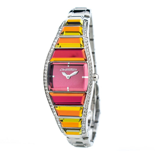 Montre Chronotech en acier inoxydable argenté