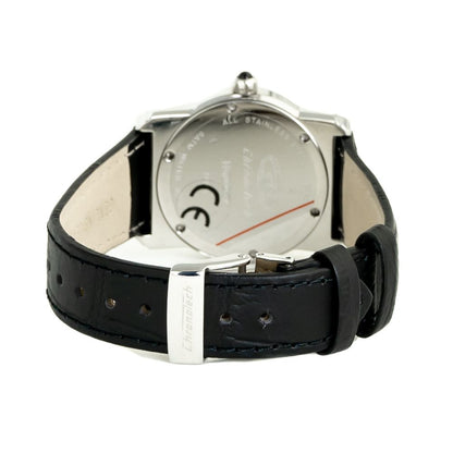 Montre Chronotech en cuir noir