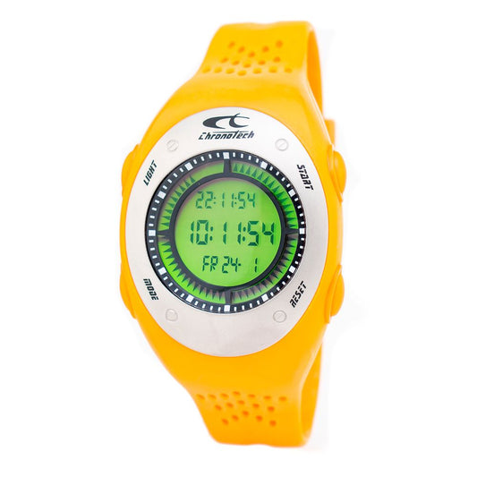 Montre Chronotech en caoutchouc orange