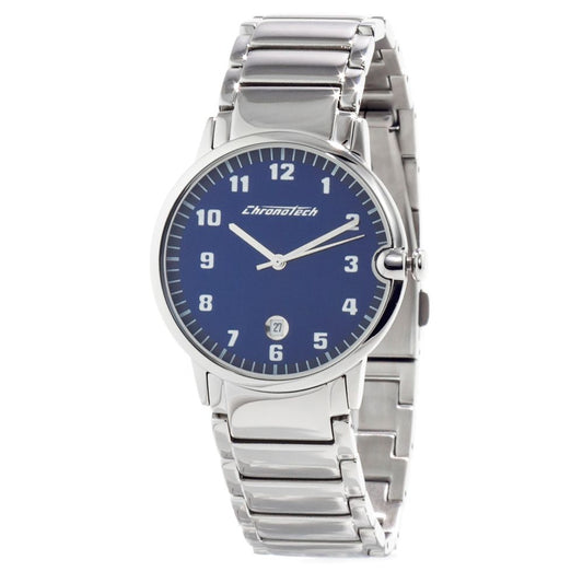 Montre Chronotech en acier inoxydable argenté