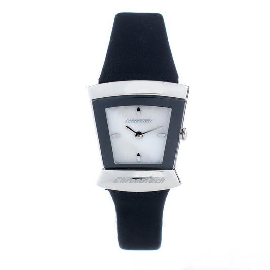 Montre Chronotech en cuir bleu