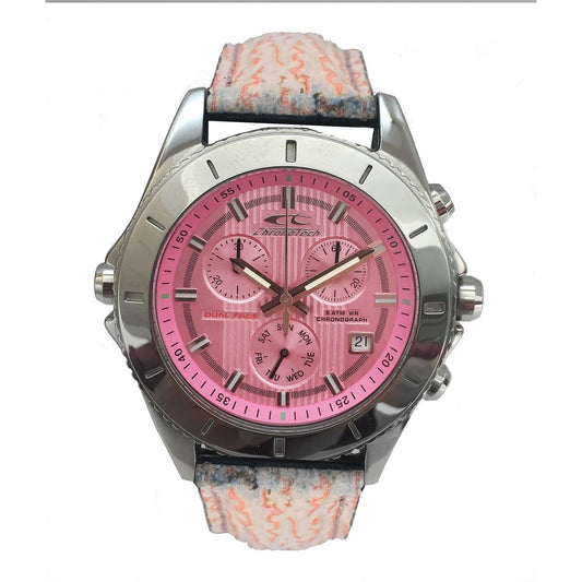Montre Chronotech en cuir multicolore