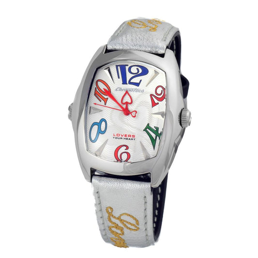 Montre Chronotech en cuir noir