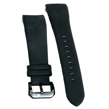 Montre Chronotech en caoutchouc noir