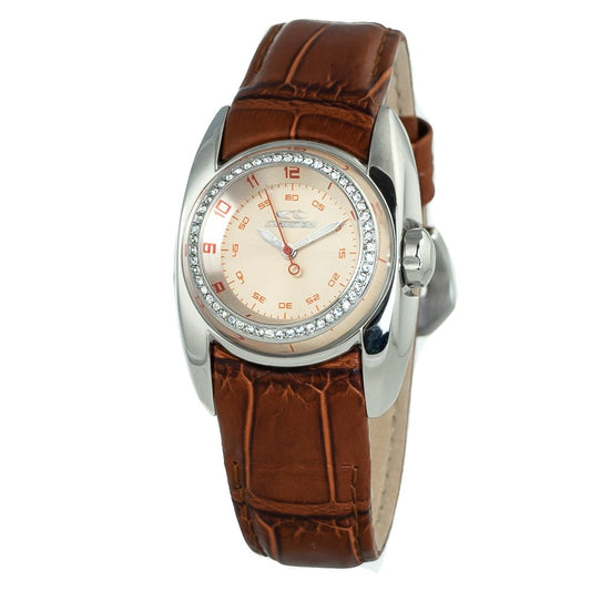 Montre Chronotech en cuir marron