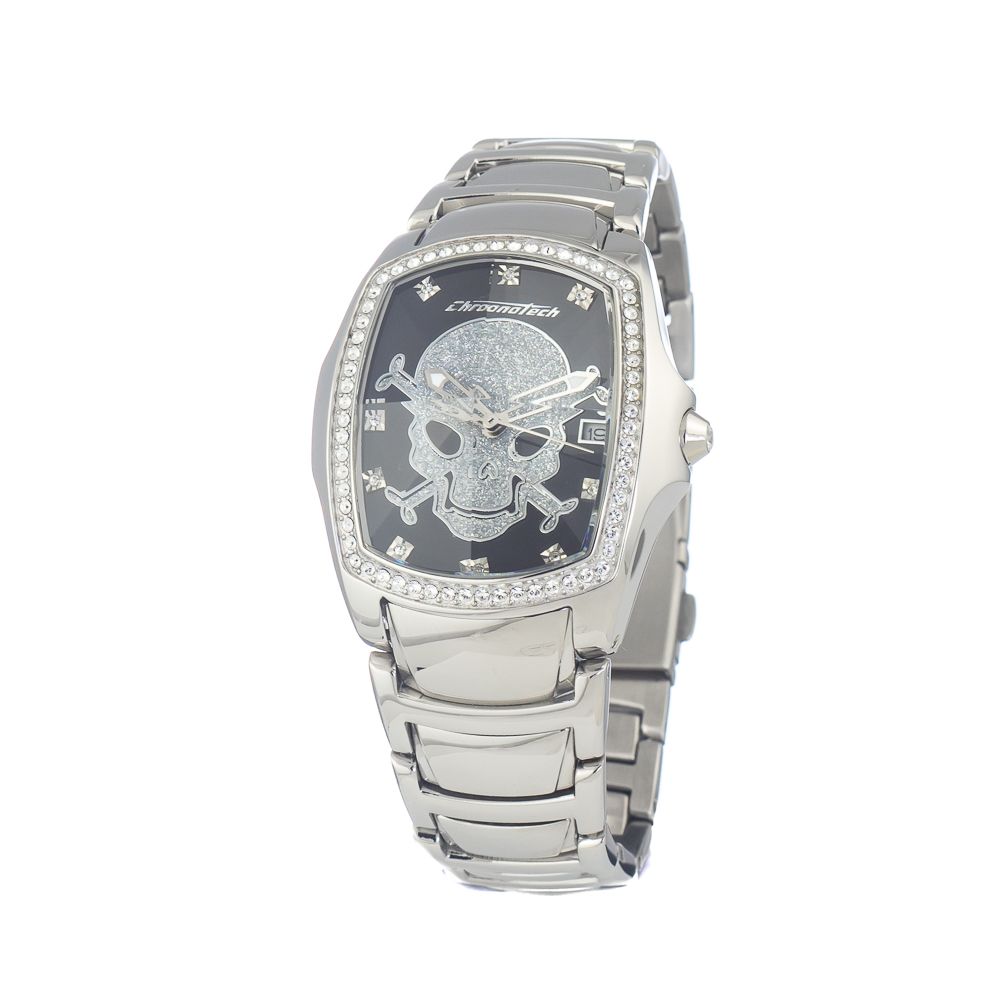 Montre Chronotech en acier inoxydable argenté