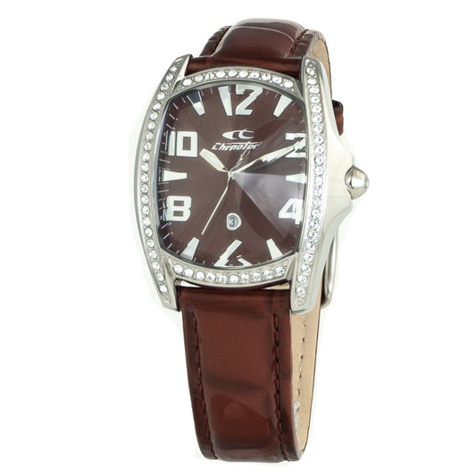 Montre Chronotech en cuir marron