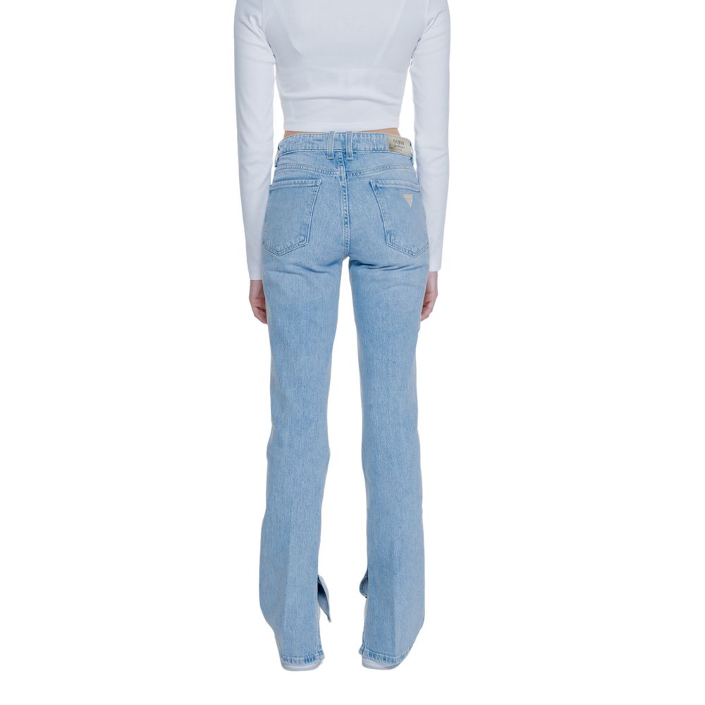 Guess Light Blue Cotton Mom Jean by Guess