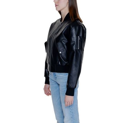 Calvin Klein Jeans Black Polyethylene Jackets &amp; Coat