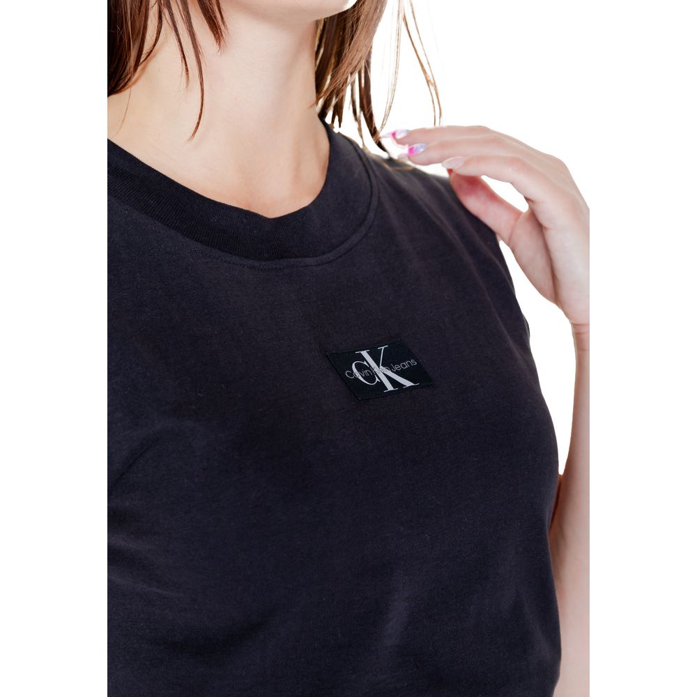 Calvin Klein Jeans Black Cotton T-Shirt by Calvin Klein Jeans