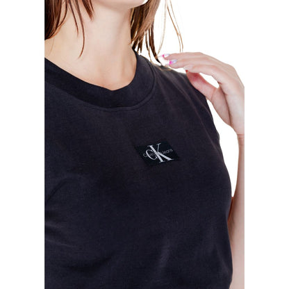 Calvin Klein Jeans Black Cotton T-Shirt by Calvin Klein Jeans