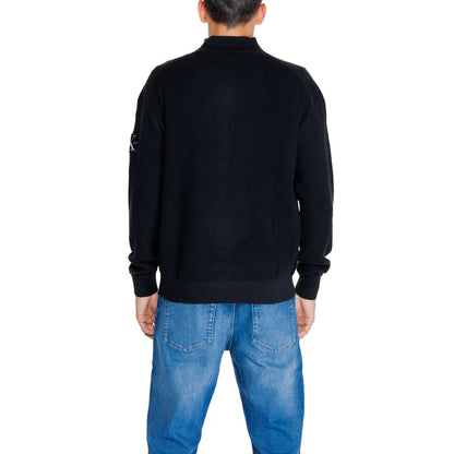 Cardigan noir en coton recyclé Calvin Klein Jeans