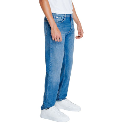 Calvin Klein Jeans Light Blue Cotton Relaxed Fit Jean by Calvin Klein Jeans