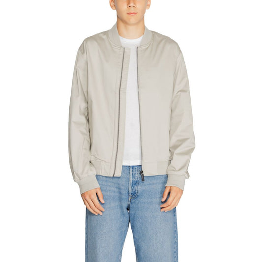 Calvin Klein Gray Organic Cotton Jackets & Coat by Calvin Klein