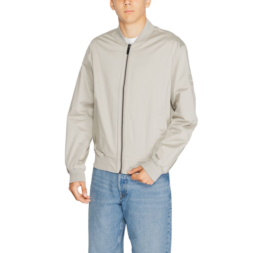 Calvin Klein Gray Organic Cotton Jackets & Coat by Calvin Klein