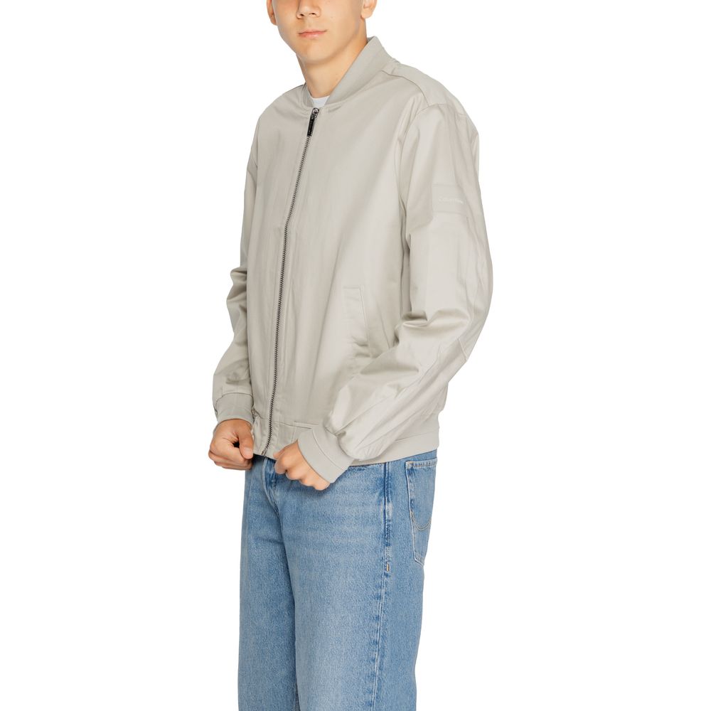 Calvin Klein Gray Organic Cotton Jackets & Coat by Calvin Klein