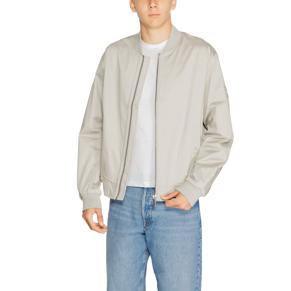Calvin Klein Gray Organic Cotton Jackets & Coat by Calvin Klein