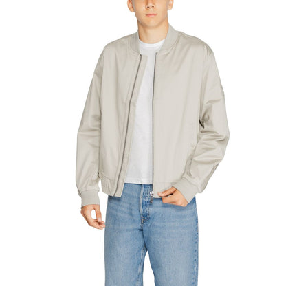 Calvin Klein Gray Organic Cotton Jackets & Coat by Calvin Klein