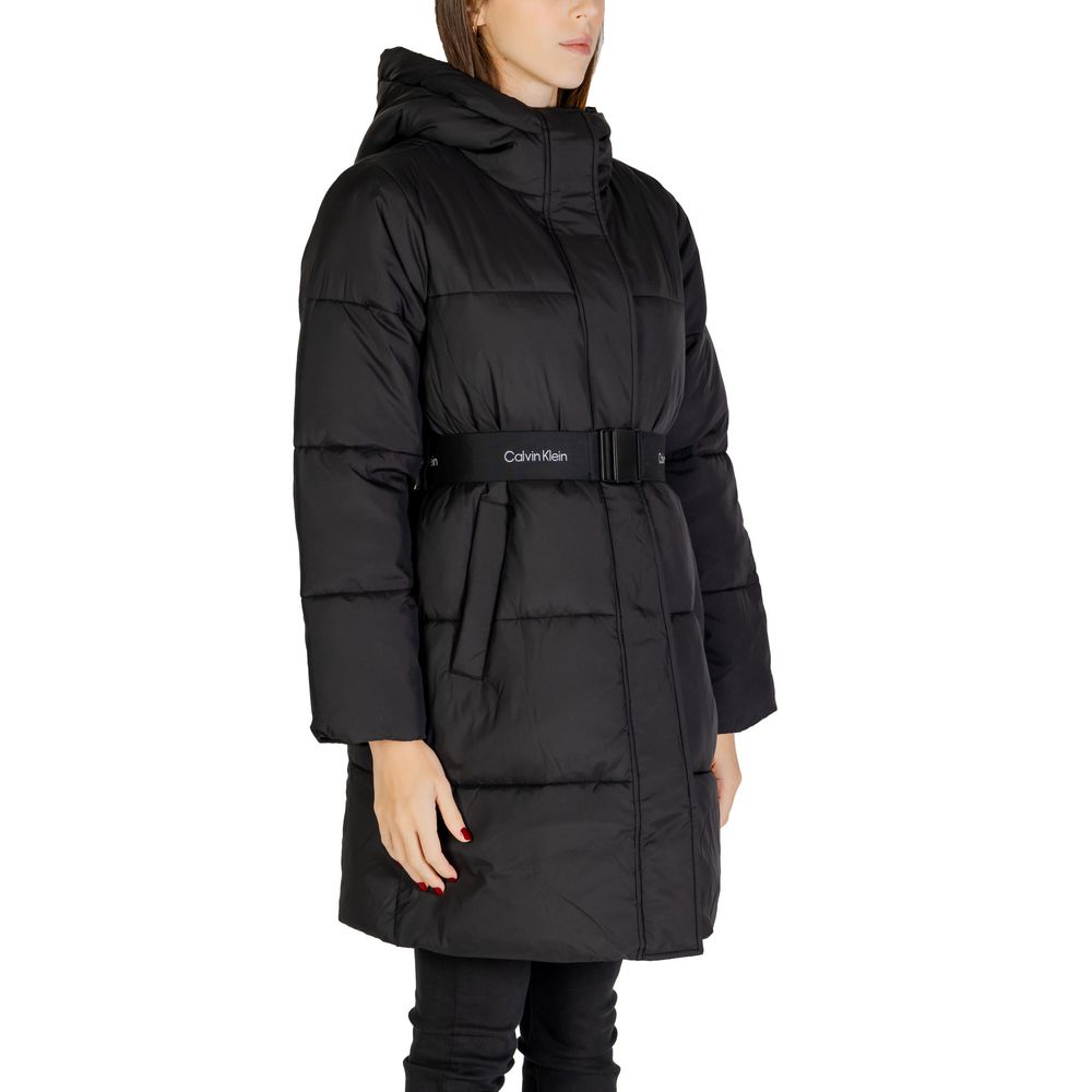 Calvin Klein Jeans Black Nylon Jackets &amp; Coat