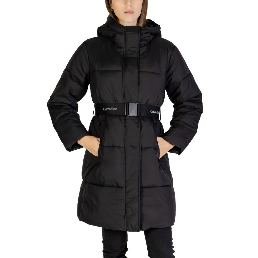 Calvin Klein Jeans Black Nylon Jackets &amp; Coat
