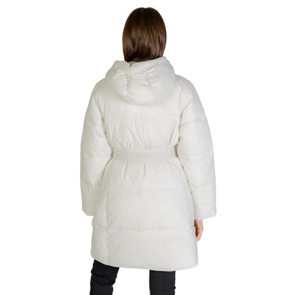 Calvin Klein Jeans Cream Nylon Jackets &amp; Coat