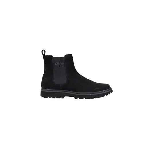Bottes en cuir suédé noir Calvin Klein Jeans