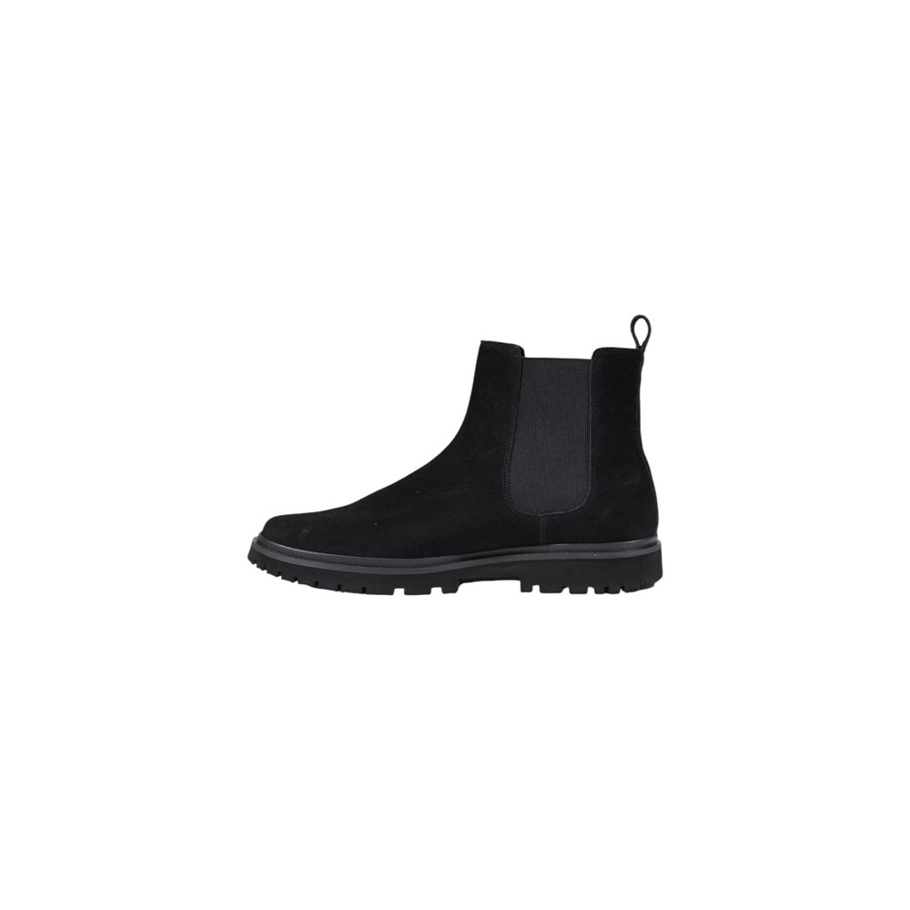 Bottes en cuir suédé noir Calvin Klein Jeans