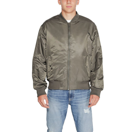 Calvin Klein Jeans Gray Polyamide Jackets & Coat