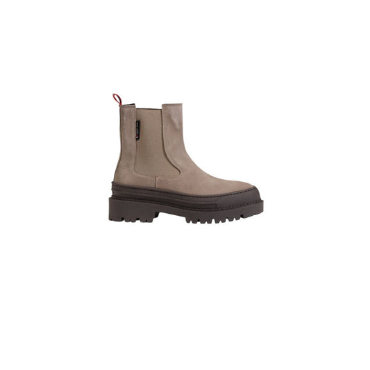Bottes en cuir suédé gris Tommy Hilfiger